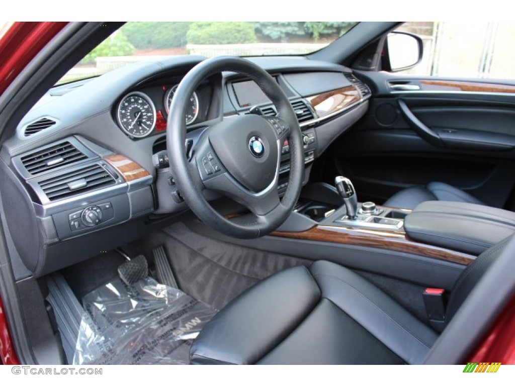 Black Interior 2012 BMW X6 xDrive50i Photo #69545904