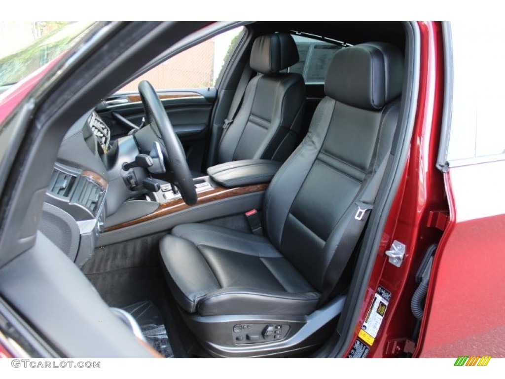 Black Interior 2012 BMW X6 xDrive50i Photo #69545925
