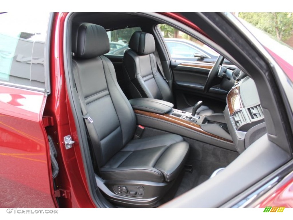 Black Interior 2012 BMW X6 xDrive50i Photo #69546072