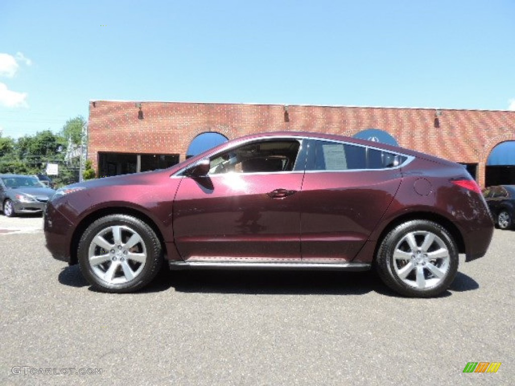 Dark Cherry Pearl 2010 Acura ZDX AWD Technology Exterior Photo #69548082