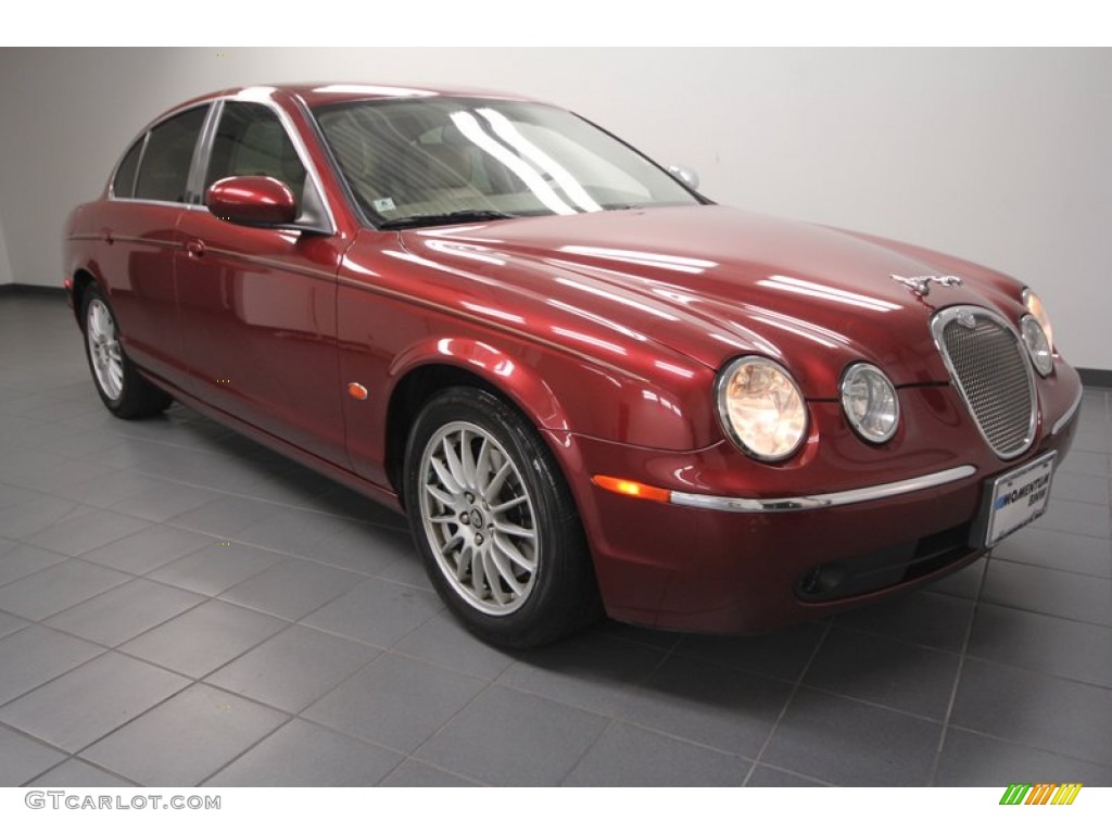2006 S-Type 3.0 - Radiance Red Metallic / Champagne photo #1