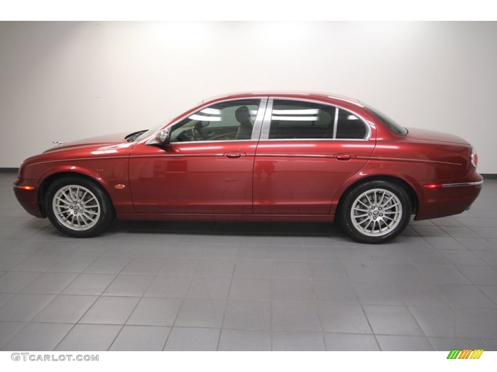 2006 S-Type 3.0 - Radiance Red Metallic / Champagne photo #2