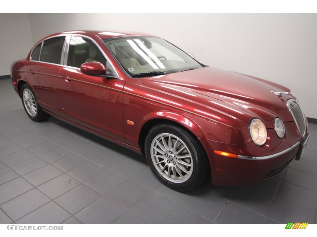 2006 S-Type 3.0 - Radiance Red Metallic / Champagne photo #8