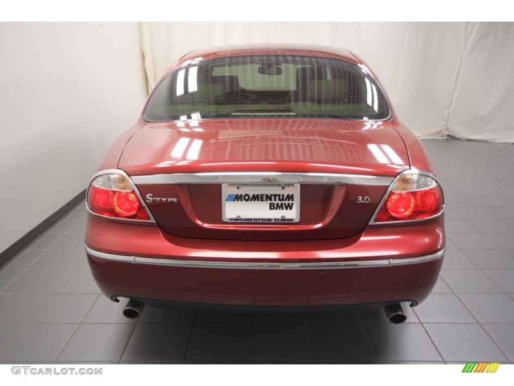 2006 S-Type 3.0 - Radiance Red Metallic / Champagne photo #11