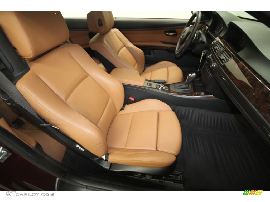 Saddle Brown Dakota Leather Interior 2010 BMW 3 Series 328i Convertible Photo #69550443