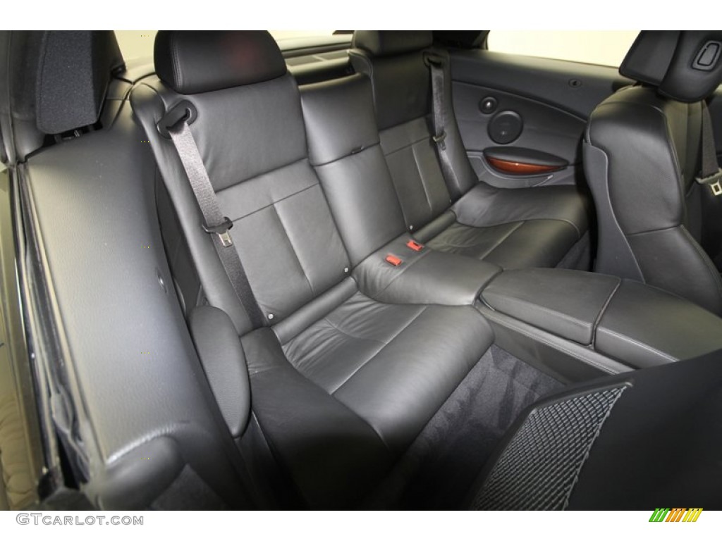 Black Merino Leather Interior 2009 BMW M6 Convertible Photo #69551511