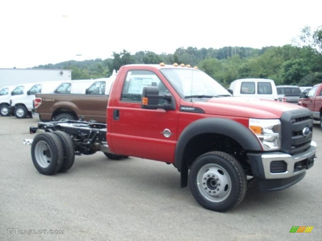 Vermillion Red Ford F550 Super Duty