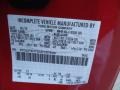  2012 F550 Super Duty XL Regular Cab 4x4 Chassis Vermillion Red Color Code F1