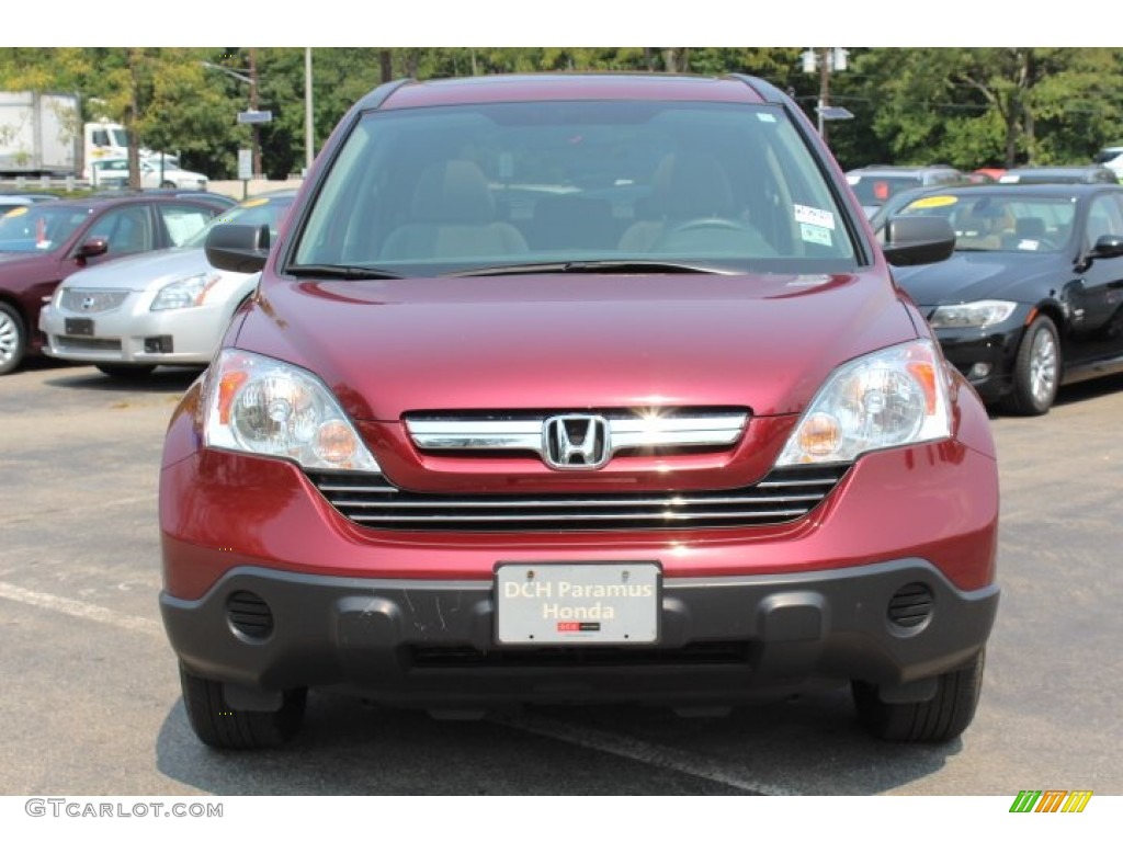 2009 CR-V EX 4WD - Tango Red Pearl / Gray photo #2