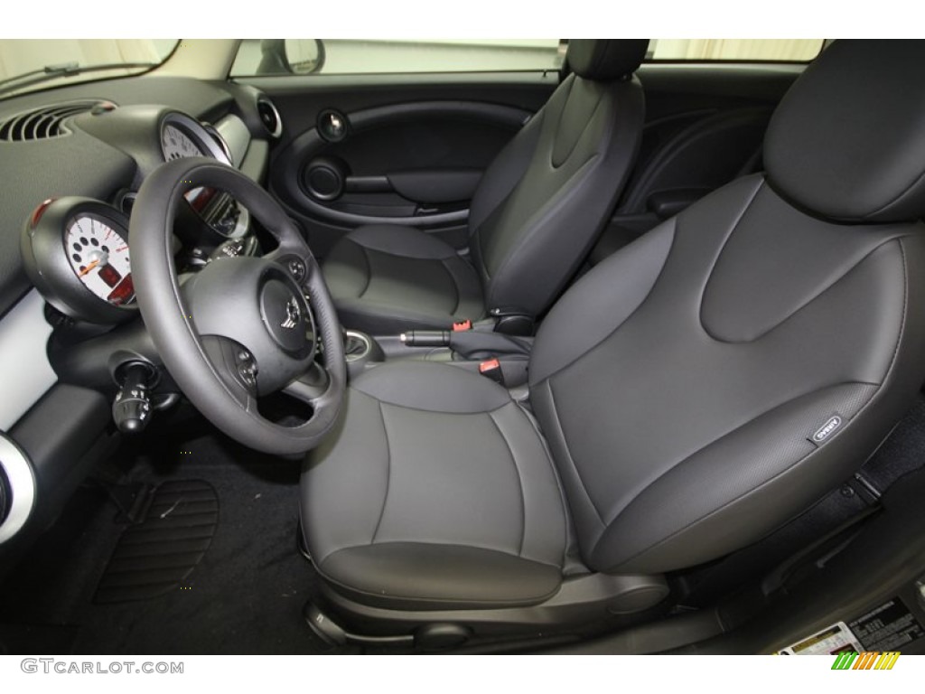 Carbon Black Interior 2013 Mini Cooper Hardtop Photo #69552759