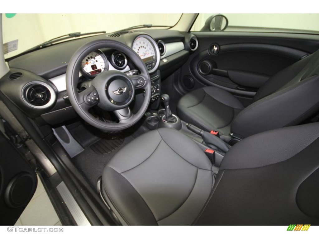 Carbon Black Interior 2013 Mini Cooper Hardtop Photo #69552828
