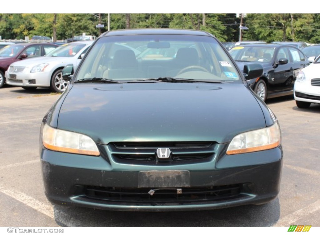 2000 Accord SE Sedan - Dark Emerald Pearl / Ivory photo #2