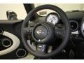2013 Mini Cooper John Cooper Works Black Checkered Cloth Interior Steering Wheel Photo