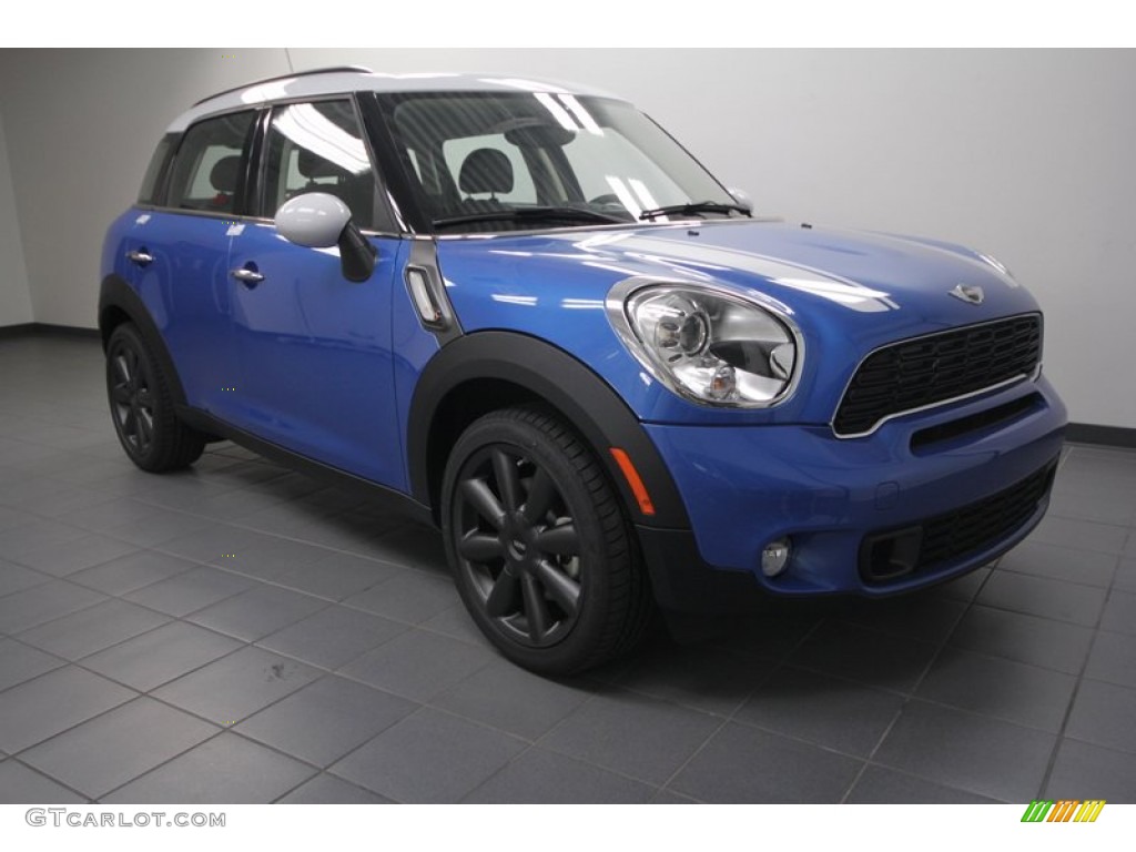 True Blue Metallic 2012 Mini Cooper S Countryman Exterior Photo #69554439