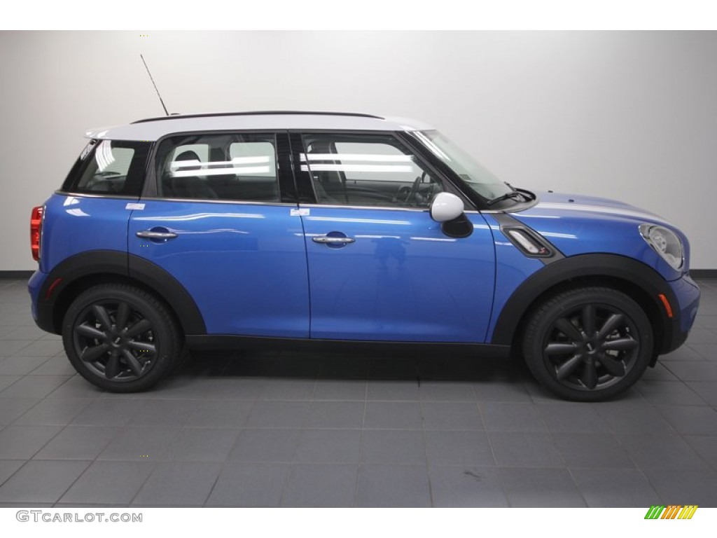 True Blue Metallic 2012 Mini Cooper S Countryman Exterior Photo #69554448
