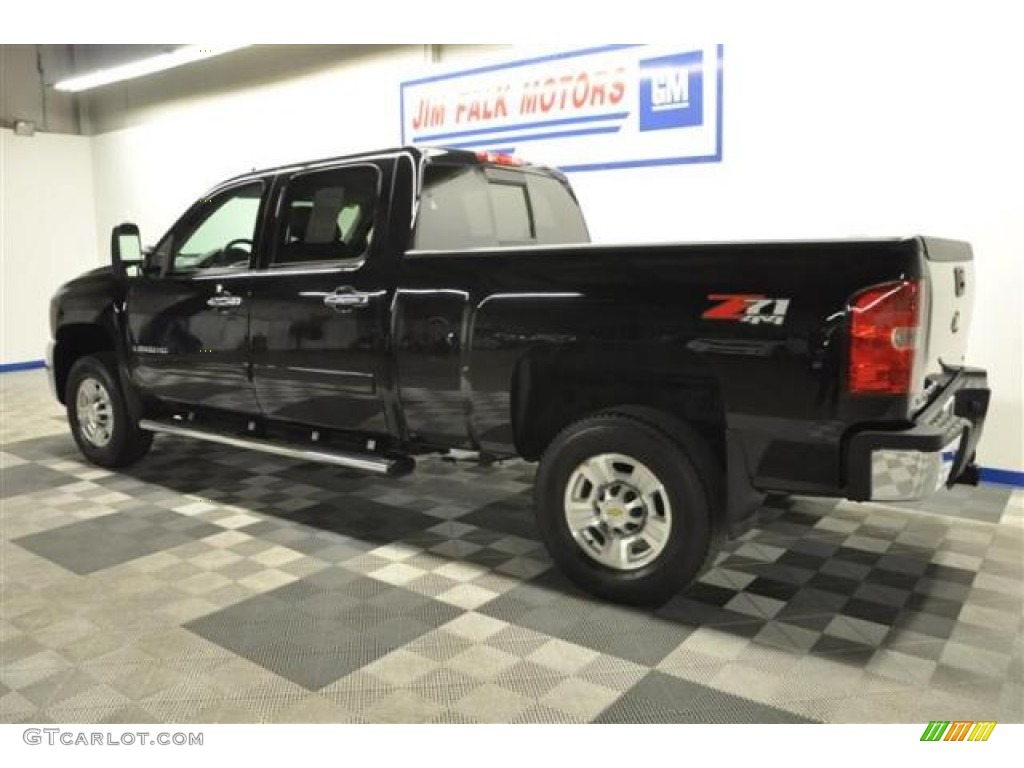 2008 Silverado 2500HD LT Z71 Crew Cab 4x4 - Black / Ebony Black photo #4