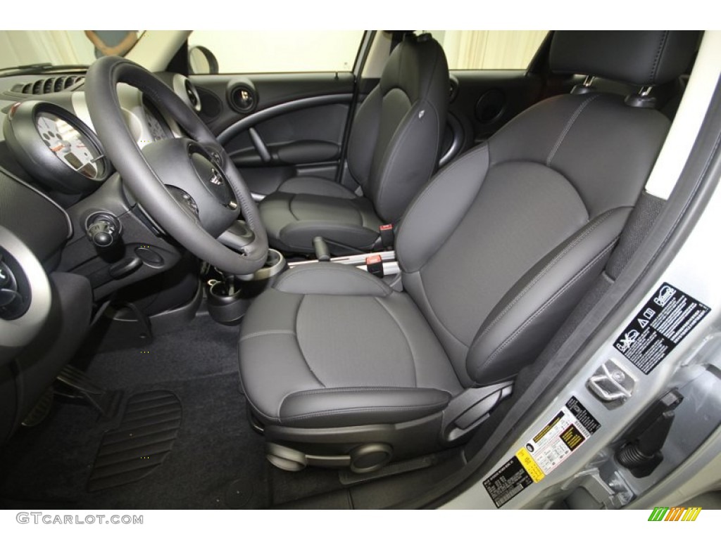 Carbon Black Interior 2012 Mini Cooper S Countryman All4 AWD Photo #69554913