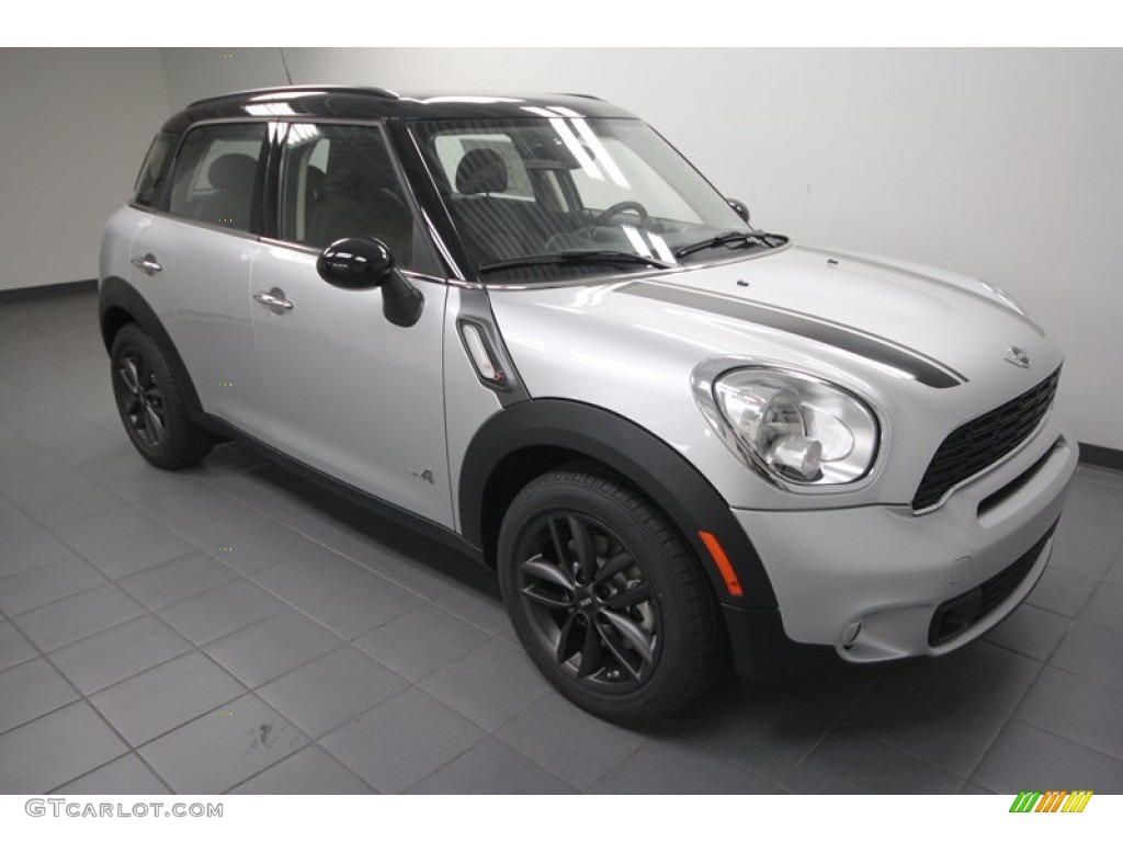 Crystal Silver Metallic 2012 Mini Cooper S Countryman All4 AWD Exterior Photo #69554940