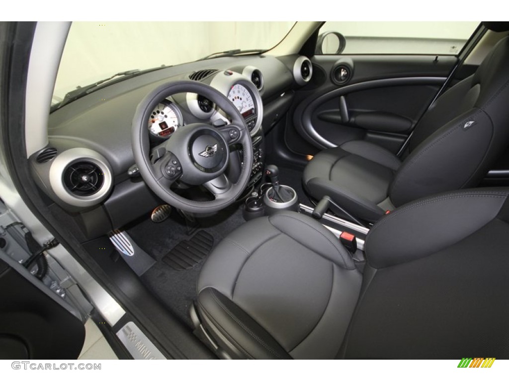 Carbon Black Interior 2012 Mini Cooper S Countryman All4 AWD Photo #69554984