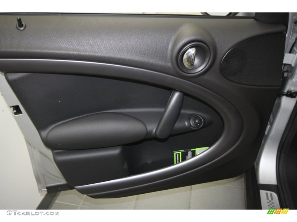 2012 Mini Cooper S Countryman All4 AWD Carbon Black Door Panel Photo #69554997