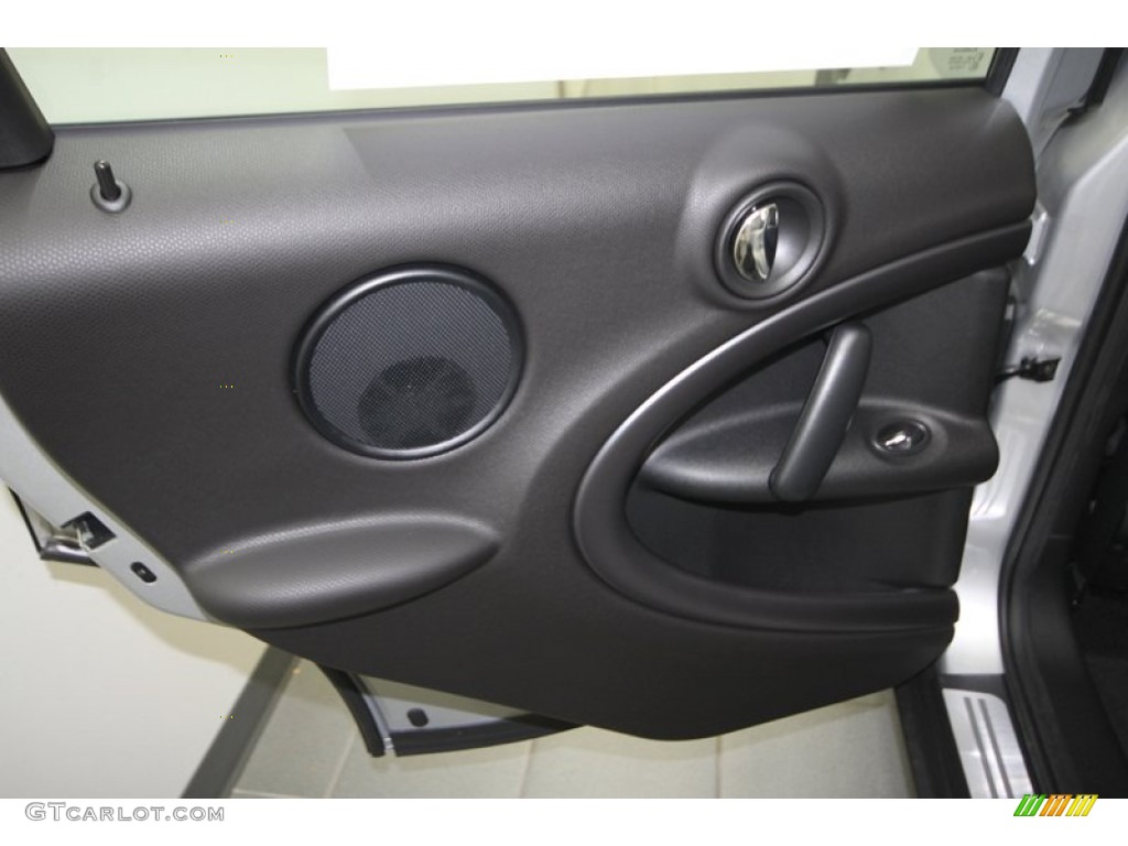 2012 Mini Cooper S Countryman All4 AWD Carbon Black Door Panel Photo #69555094