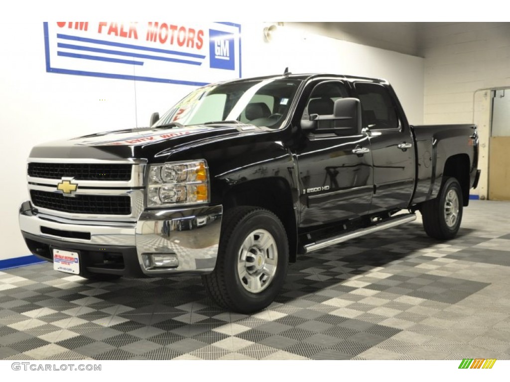 2008 Silverado 2500HD LT Z71 Crew Cab 4x4 - Black / Ebony Black photo #67