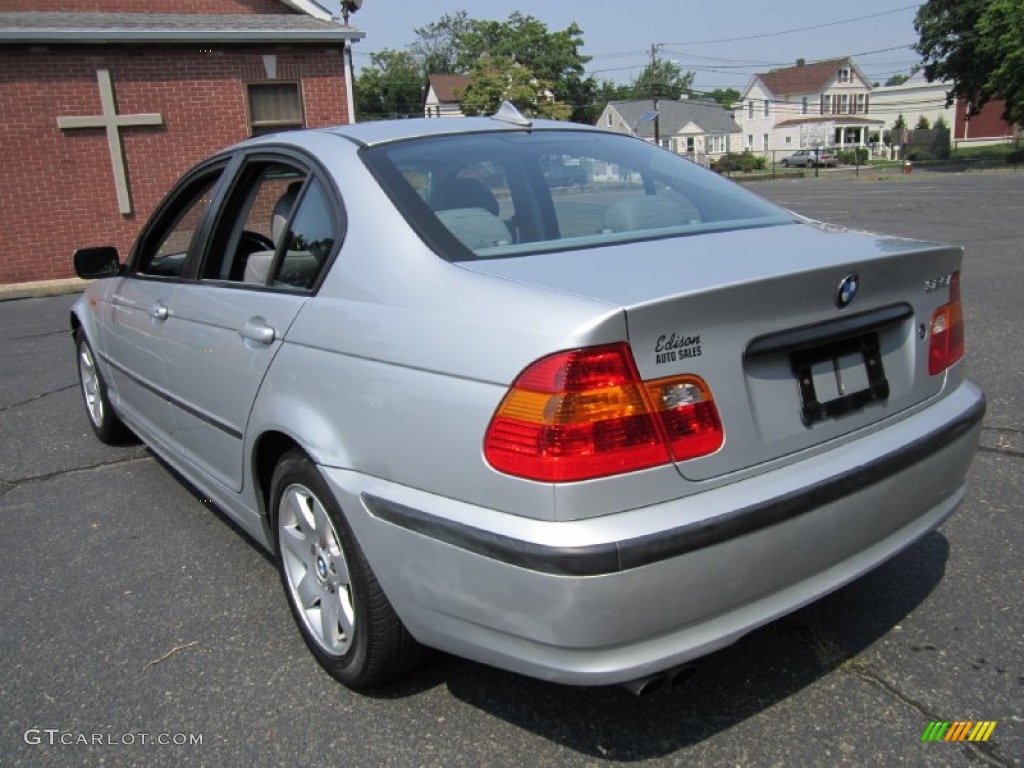 2002 3 Series 325i Sedan - Titanium Silver Metallic / Grey photo #5