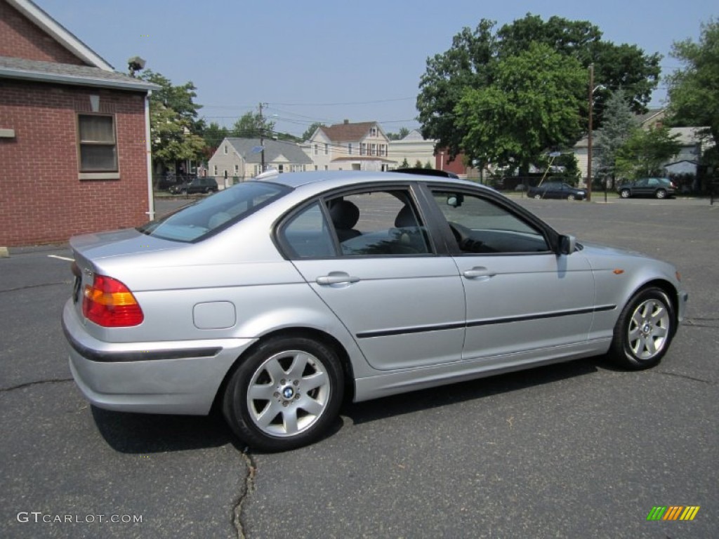 2002 3 Series 325i Sedan - Titanium Silver Metallic / Grey photo #8