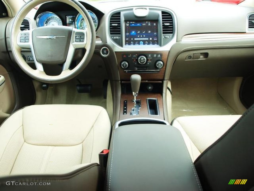 2013 Chrysler 300 C Luxury Series Dark Frost Beige/Light Frost Beige Dashboard Photo #69557565