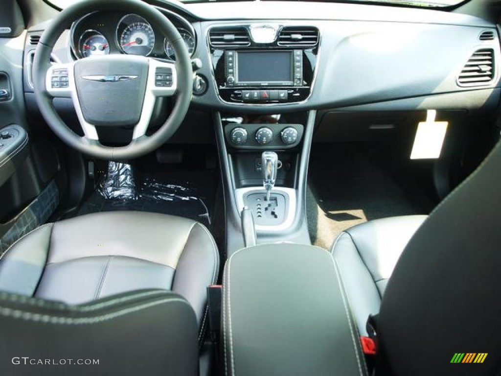 2012 Chrysler 200 Limited Sedan Black Dashboard Photo #69557703