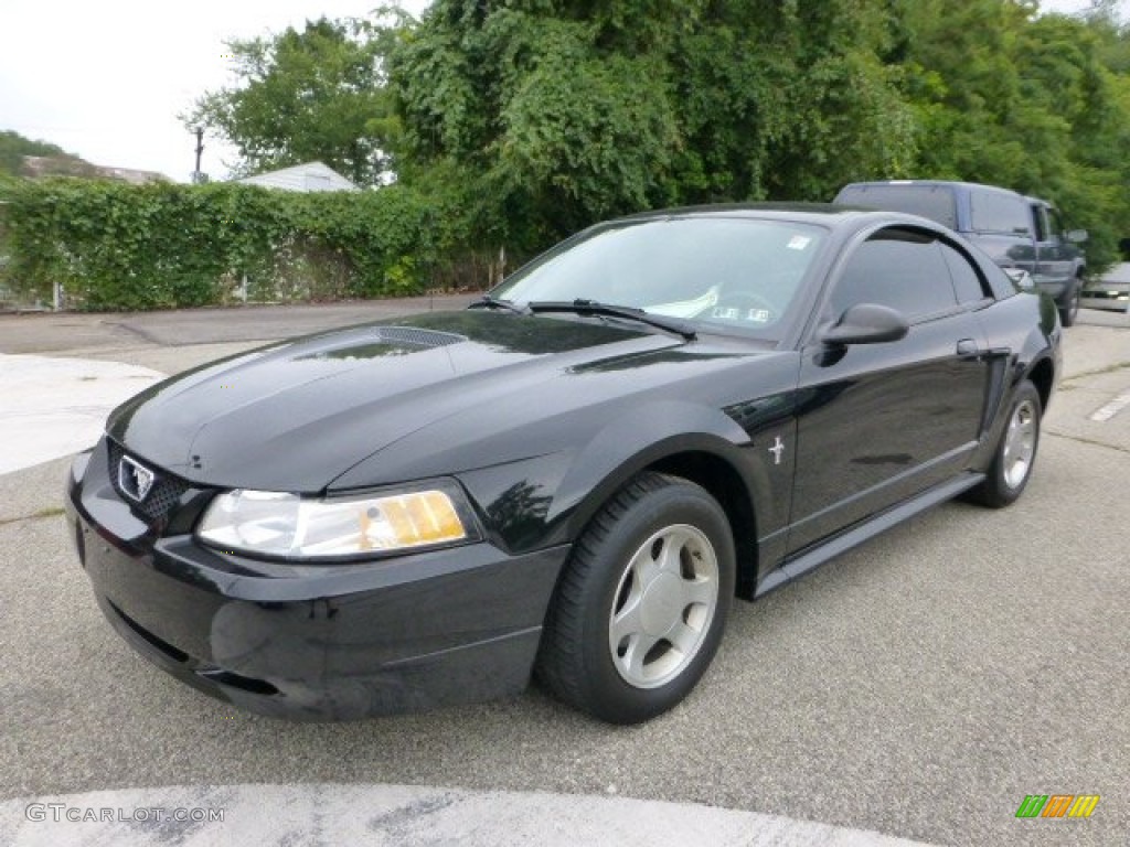 Black 2000 Ford Mustang V6 Coupe Exterior Photo #69558366