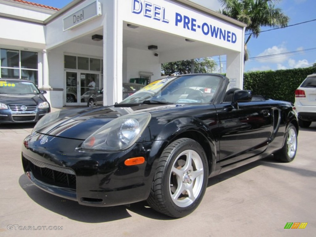 2001 MR2 Spyder Roadster - Black / Black photo #1