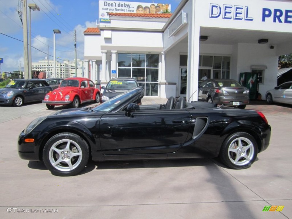 2001 MR2 Spyder Roadster - Black / Black photo #2