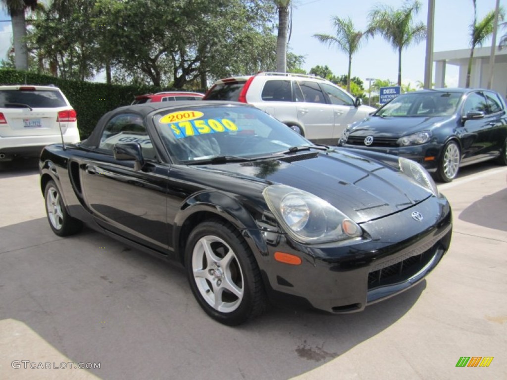 2001 MR2 Spyder Roadster - Black / Black photo #7