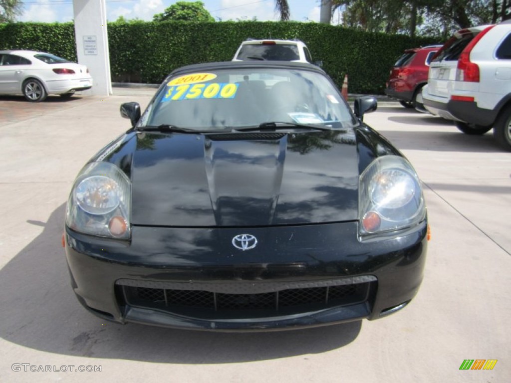 2001 MR2 Spyder Roadster - Black / Black photo #8