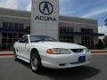 Crystal White 1997 Ford Mustang GT Coupe