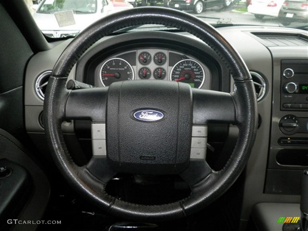 2008 Ford F150 FX2 Sport SuperCab Black Steering Wheel Photo #69560361