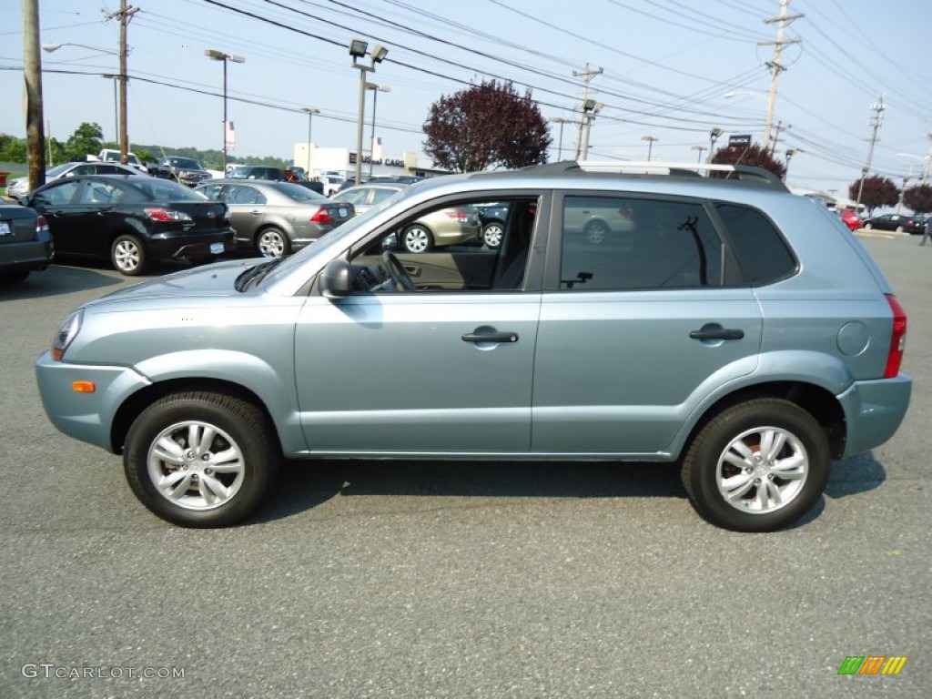 Alpine Frost 2009 Hyundai Tucson GLS Exterior Photo #69561270