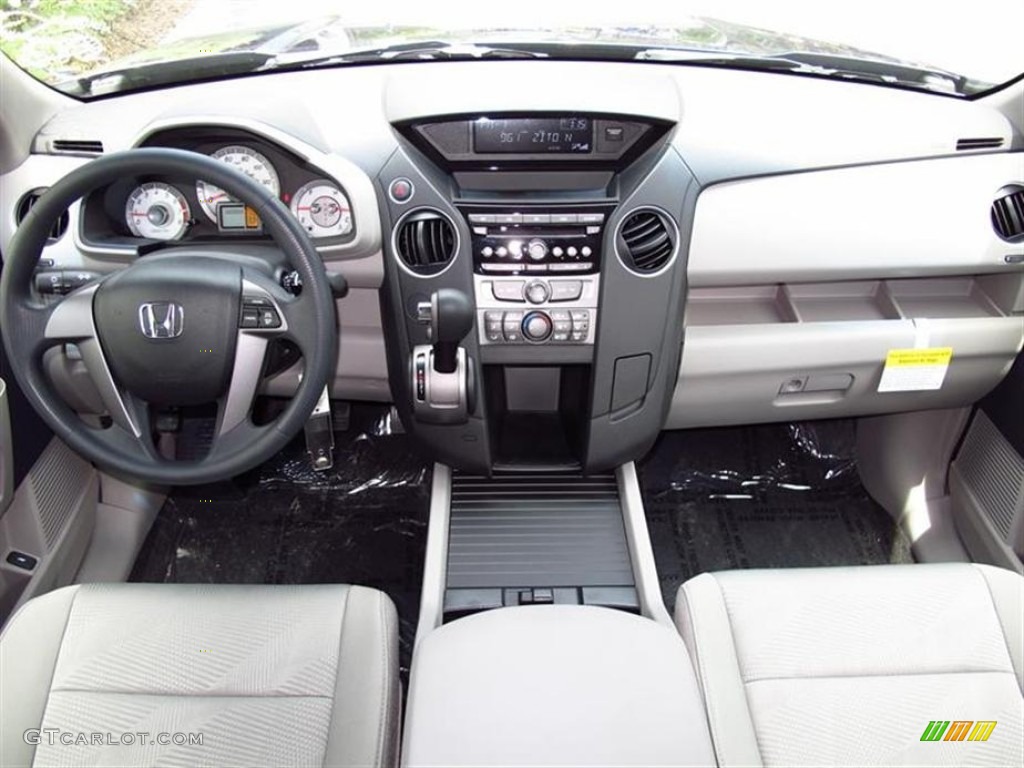 2012 Honda Pilot LX Gray Dashboard Photo #69561423