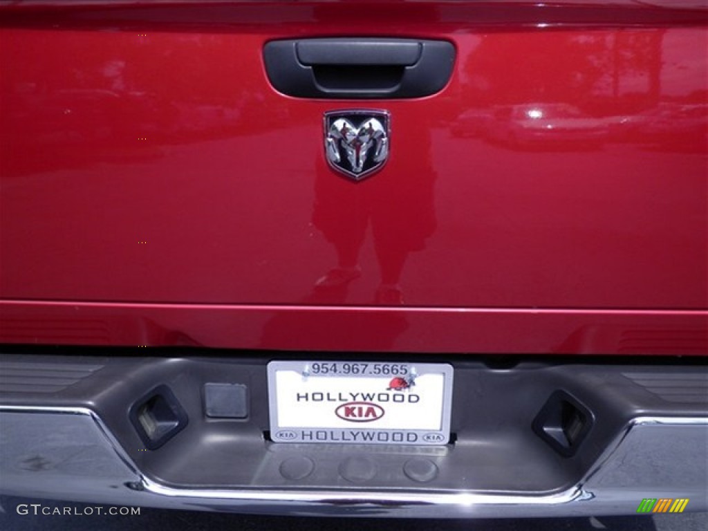 2008 Ram 1500 Big Horn Edition Quad Cab - Inferno Red Crystal Pearl / Medium Slate Gray photo #17