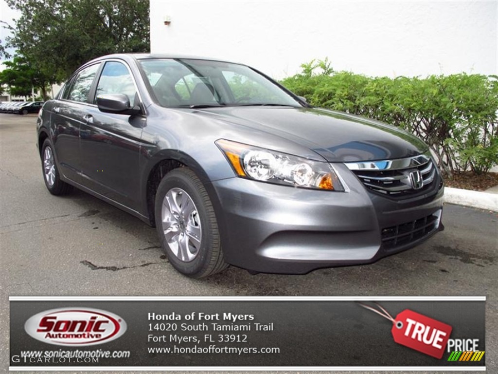 2012 Accord LX Premium Sedan - Polished Metal Metallic / Gray photo #1