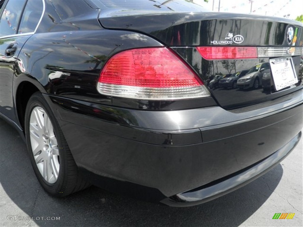 2002 7 Series 745i Sedan - Jet Black / Black photo #15