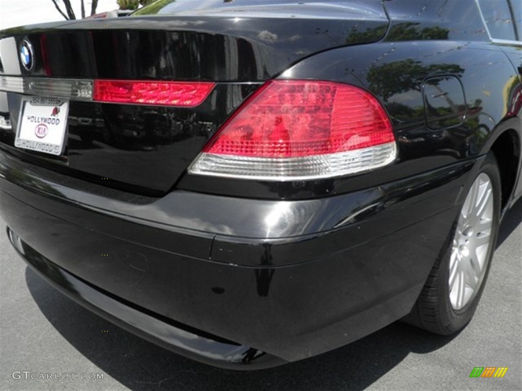 2002 7 Series 745i Sedan - Jet Black / Black photo #21