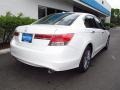 2012 White Diamond Pearl Honda Accord EX-L V6 Sedan  photo #3