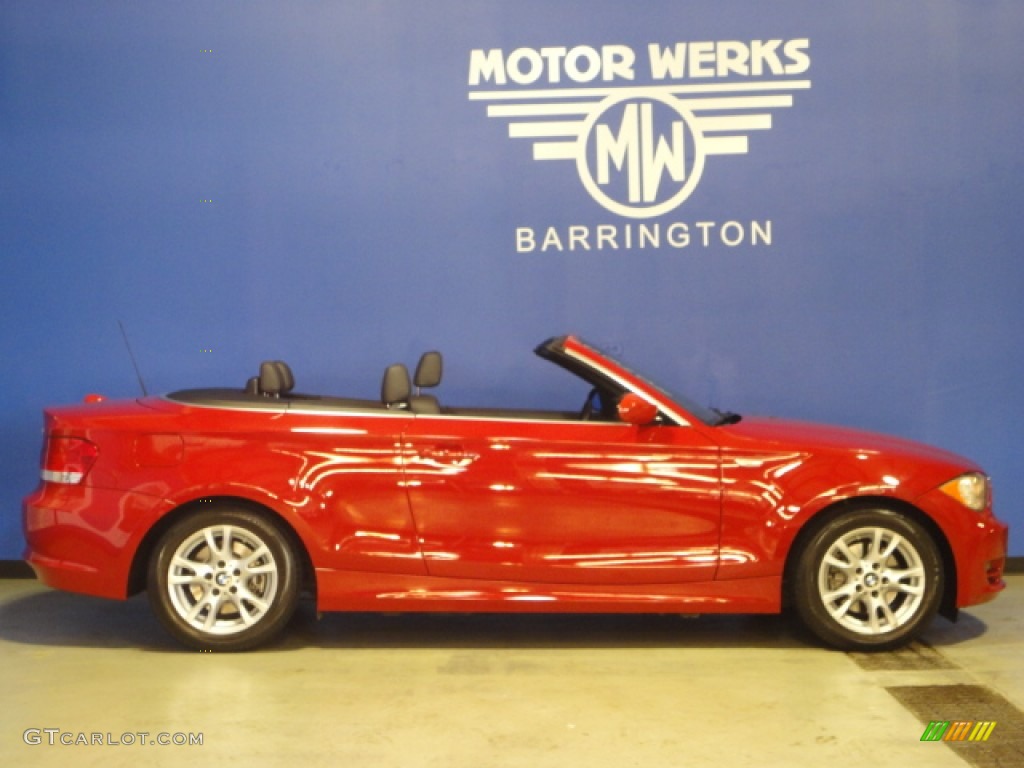 2008 1 Series 128i Convertible - Crimson Red / Black photo #15