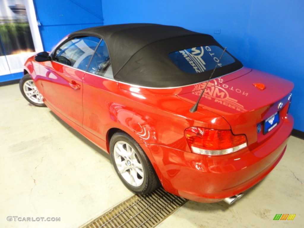 2008 1 Series 128i Convertible - Crimson Red / Black photo #37