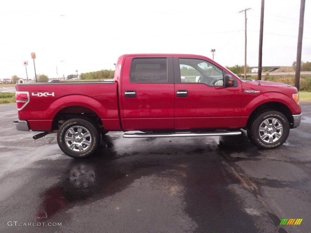 Red Candy Metallic 2010 Ford F150 XLT SuperCrew 4x4 Exterior Photo #69565665