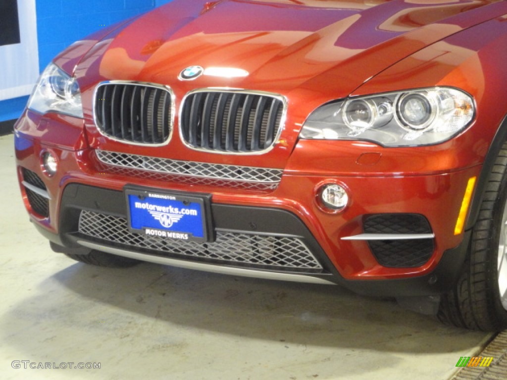 2012 X5 xDrive35i - Vermillion Red Metallic / Black photo #4