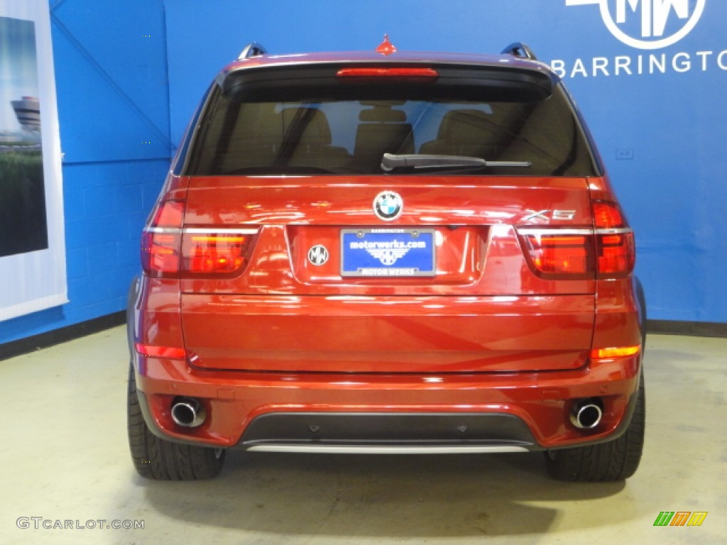 2012 X5 xDrive35i - Vermillion Red Metallic / Black photo #7