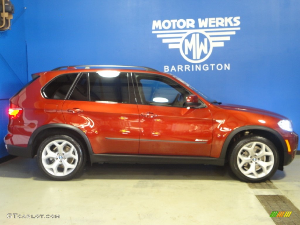 2012 X5 xDrive35i - Vermillion Red Metallic / Black photo #10